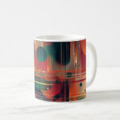Mug Impression d'art mural Formes géométriques et Coul (Devant droit)