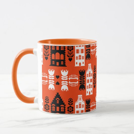 Mug Impression d'art populaire hollandais Pays-Bas (Gauche)