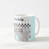 Mug Impression d'art pour un cadeau de douche de marié (Devant droit)