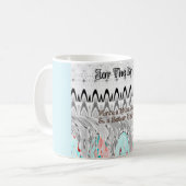 Mug Impression d'art pour un cadeau de douche de marié (Devant gauche)