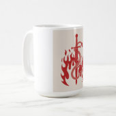 Mug Impression d'art Risographe Serpent et Épée | Flam (Devant gauche)