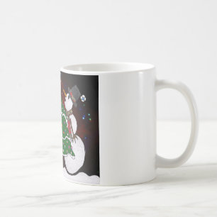 Mug Impression d'art Surprise Bonhomme de Neige Arbre