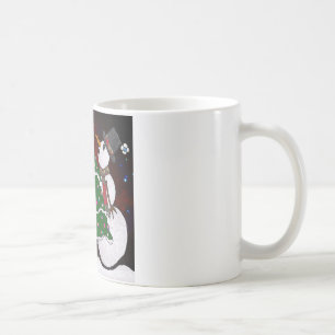 Mug Impression d'art Surprise Bonhomme de Neige Arbre