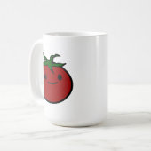 Mug Impression de broderie de tomate mignonne (Devant gauche)