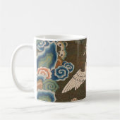 Mug Impression de broderie en soie blanche antique chi (Gauche)