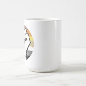 Mug Impression de cercle de poing de fierté d'ours (Centre)