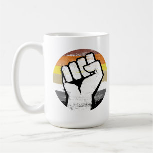 Mug Impression de cercle de poing de fierté d'ours