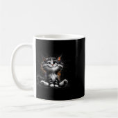 Mug Impression de chats amusants (Gauche)