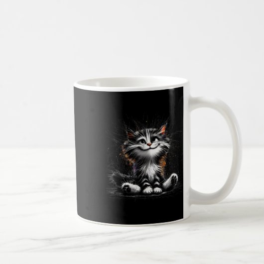 Mug Impression de chats amusants (Droite)