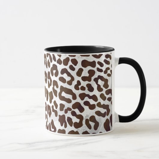 Mug Impression de chocolat léopard (Droite)