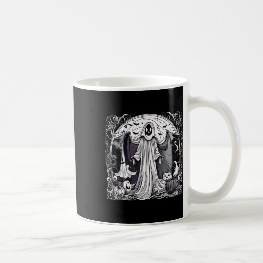 Mug Impression de cimetière effrayant et fantomatique (Droite)
