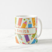 Mug Impression de crayon personnalisable mignonne (Devant droit)