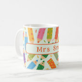 Mug Impression de crayon personnalisable mignonne (Devant gauche)