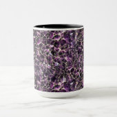 Mug Impression de cristal de pierre précieuse d'améthy (Centre)