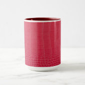 Mug Impression de cuir de crocodile rouge (Centre)