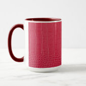 Mug Impression de cuir de crocodile rouge (Gauche)