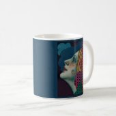 Mug impression de femme art déco circa 1930 (Devant droit)