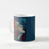 Mug impression de femme art déco circa 1930 (Devant gauche)