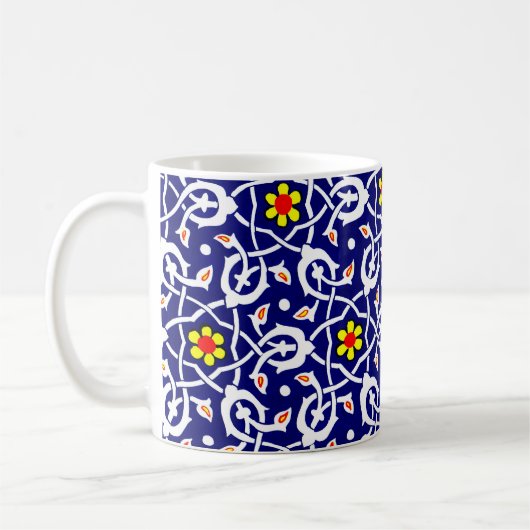 Mug impression de fleurs et noeuds (Gauche)