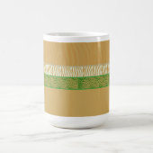 Mug Impression de fourrure d'animal sauvage dorée (Centre)