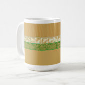 Mug Impression de fourrure d'animal sauvage dorée (Devant gauche)