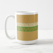 Mug Impression de fourrure d'animal sauvage dorée (Gauche)