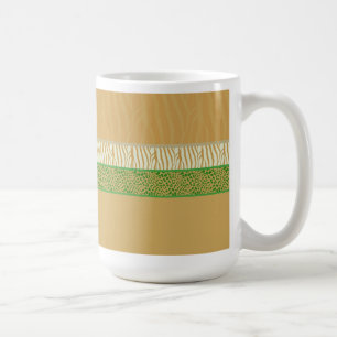 Mug Impression de fourrure d'animal sauvage dorée