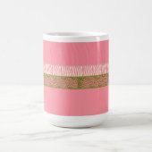 Mug Impression de fourrure d'animal sauvage rose (Centre)