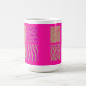 Mug Impression de fourrure d'animal sauvage rose (Centre)