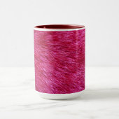 Mug Impression de fourrure rose (Centre)