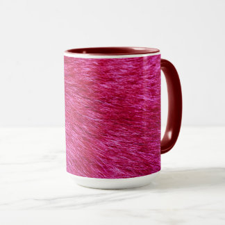 Mug Impression de fourrure rose