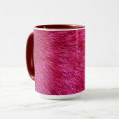 Mug Impression de fourrure rose (Devant gauche)