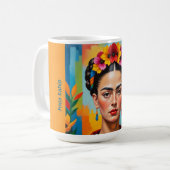 Mug Impression de Frida Kahlo (Devant gauche)