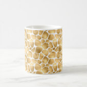 Mug Impression de girafe blanc et or (Centre)