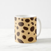 Mug Impression de guépard marron (Devant droit)