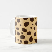 Mug Impression de guépard marron (Devant gauche)