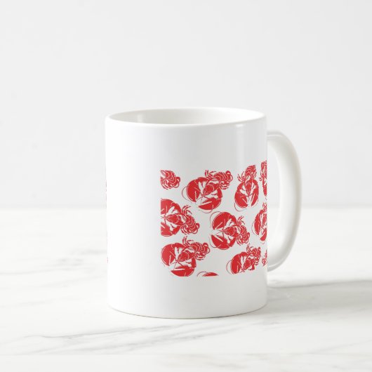 Mug impression de homard (Devant droit)