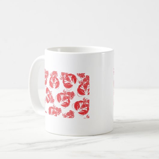 Mug impression de homard (Devant gauche)