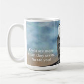 Mug Impression de la chouette saisonnière (Gauche)