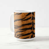 Mug Impression de la fourrure en bande de tigre (Devant gauche)