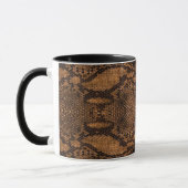 Mug Impression de la peau de serpent Brown (Gauche)