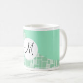 Mug Impression de la vignette verte de la pointe initi (Devant droit)