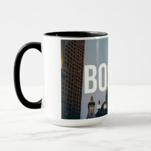 Mug Impression de la ville de Boston vintage - Archite
