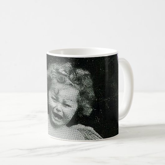 Mug Impression de l'ange triste Cherub (Devant droit)