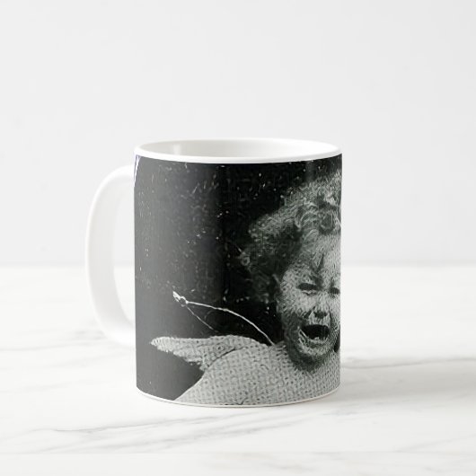 Mug Impression de l'ange triste Cherub (Devant gauche)