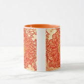 Mug Impression de Marguerite Gerbera - orange safran (Centre)