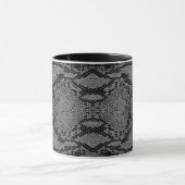 Mug Impression de peau de serpent gris (Centre)