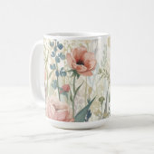 Mug Impression de prairie douce - Aquarelle murale bot (Devant gauche)