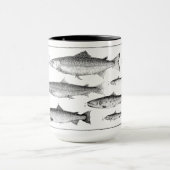 Mug Impression de reproduction de Truite & Saumon 1700 (Centre)