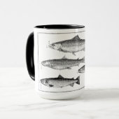 Mug Impression de reproduction de Truite & Saumon 1700 (Devant gauche)